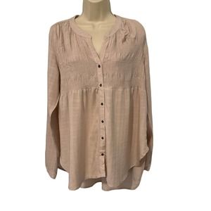 a new day Mauve Rayon Boho Tunic Medium Pre-owned‎ Tag Cut